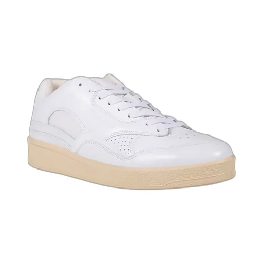 Jil Sander Round Toe Lace-Up Sneakers