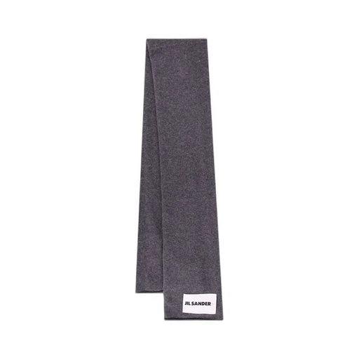 Jil Sander+ Logo-Patch Knitted Scarf