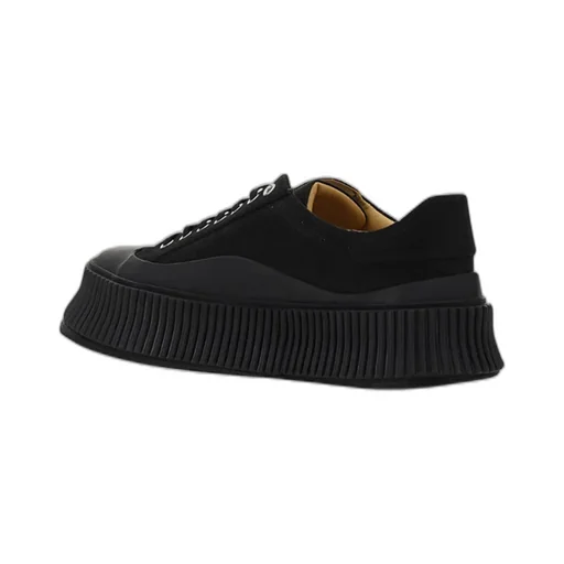 Jil Sander Round Toe Lace-Up Sneakers