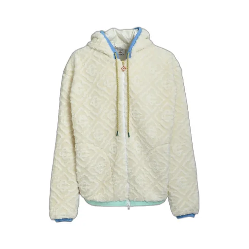 Monogram Fleece Jacket / O.Wht