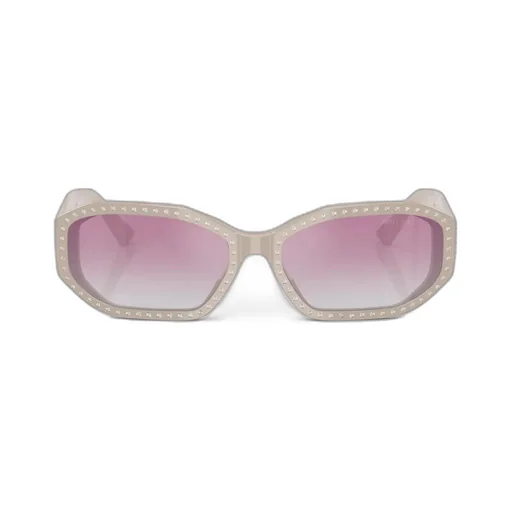 Jimmy Choo Eyewear Studded Geometric Frame Sunglasses