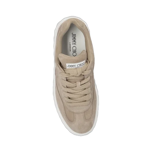 Jimmy Choo Round Toe Lace-Up Sneakers
