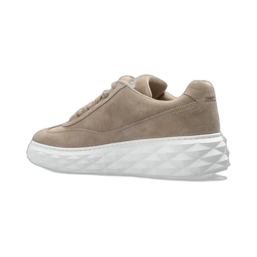 Jimmy Choo Round Toe Lace-Up Sneakers