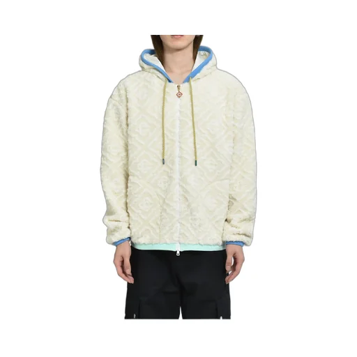 Monogram Fleece Jacket / O.Wht