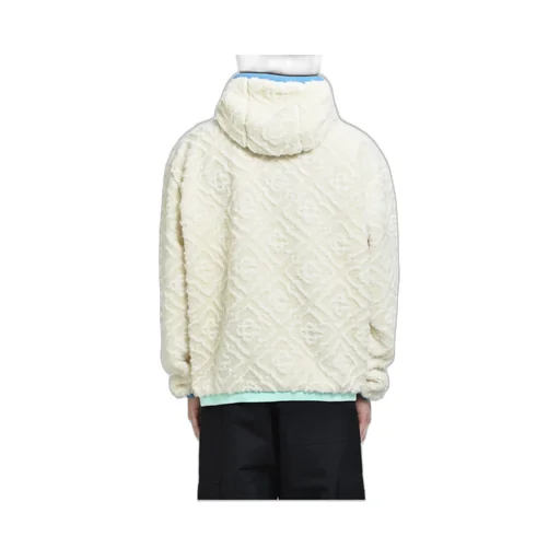 Monogram Fleece Jacket / O.Wht