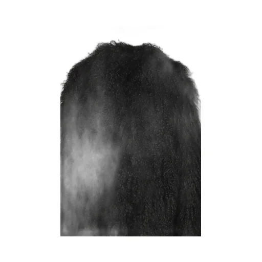 Reversible Mongolian Lambskin Coat / Noir Proxenete