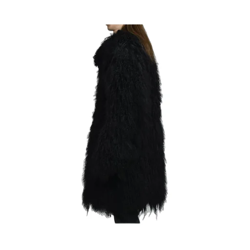 Reversible Mongolian Lambskin Coat / Noir Proxenete