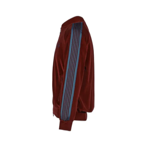 Rib Collar Track Jacket - C/Pe Velour / Bur