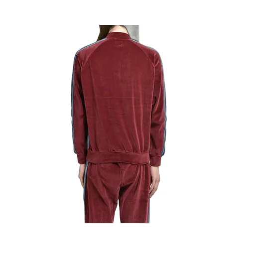 Rib Collar Track Jacket - C/Pe Velour / Bur