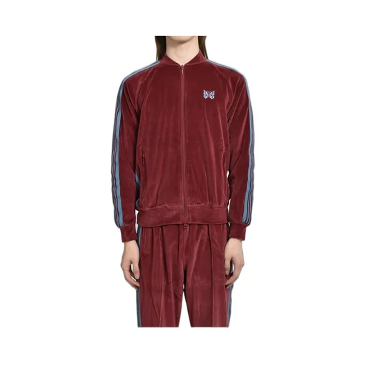 Rib Collar Track Jacket - C/Pe Velour / Bur