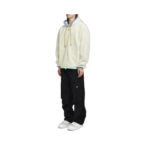 Monogram Fleece Jacket / O.Wht