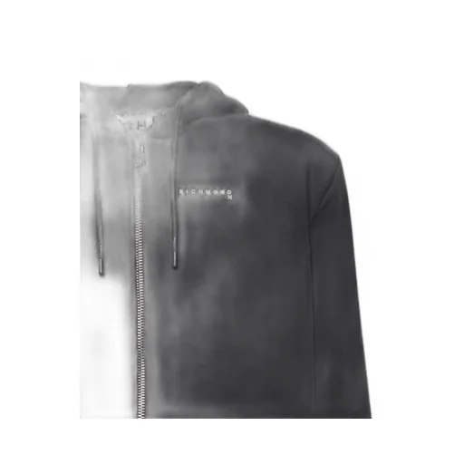 John Richmond Zip-Up Hooded Sweater