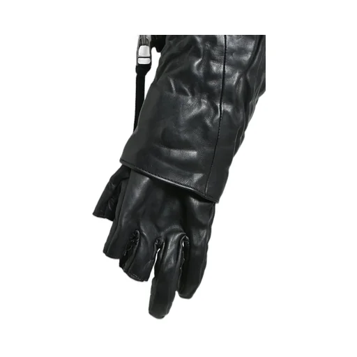 Horse Leather Glove Attached Jacket / Blk