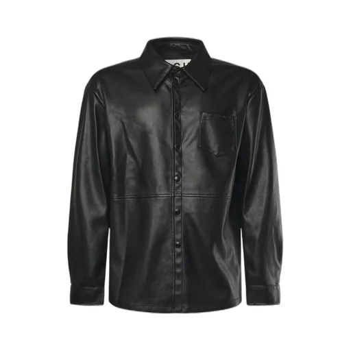 John Richmond Faux Leather Shirt