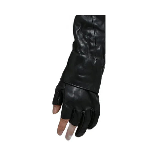Horse Leather Glove Attached Jacket / Blk