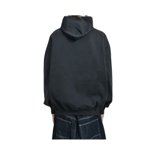 Polizei Oversized Hoodie / Washed Blk
