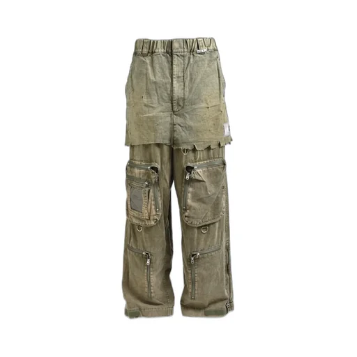Waist Layerd Flight Pants / Kha