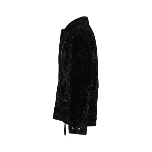 Crush Velvet Blouson / Black