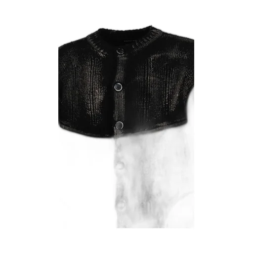 Painted Corset Knit Cardigan / Blk