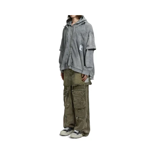 Waist Layerd Flight Pants / Kha