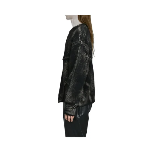 Painted Corset Knit Cardigan / Blk