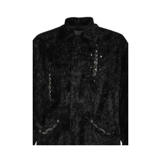 Crush Velvet Blouson / Black