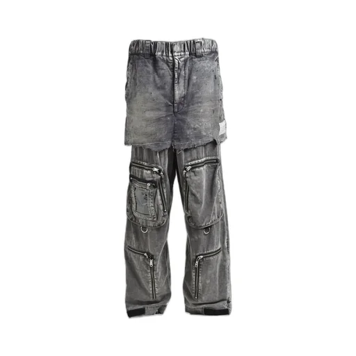 Waist Layerd Flight Pants / Blk