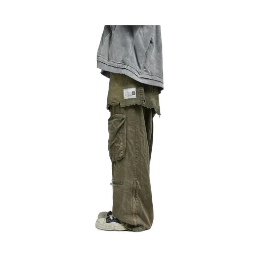 Waist Layerd Flight Pants / Kha
