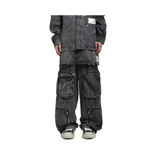 Waist Layerd Flight Pants / Blk