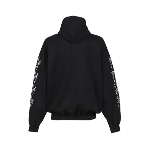 Cof Logo Oversized Hoodie / Washed Blk
