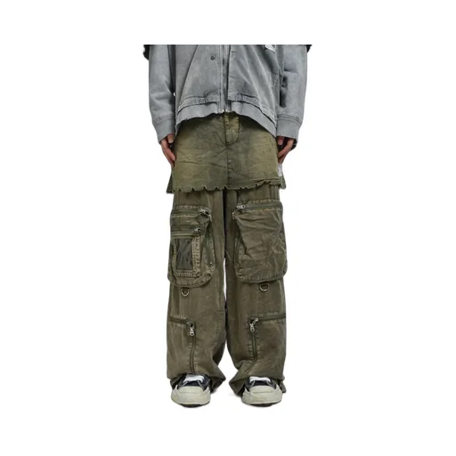 Waist Layerd Flight Pants / Kha