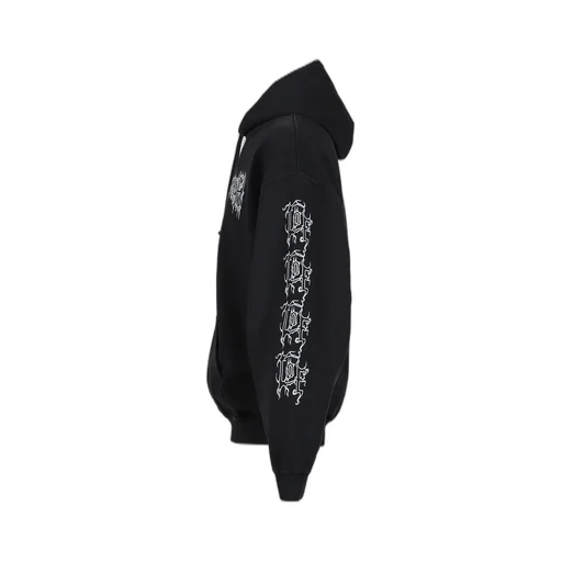 Cof Logo Oversized Hoodie / Washed Blk