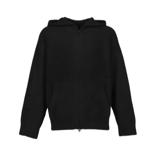 Lounge Zip-Up Hoodie / Blk X Wht