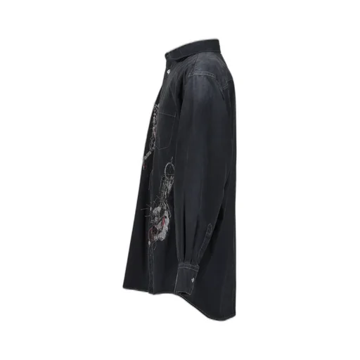 Embroidered Chain Shirt / Gry