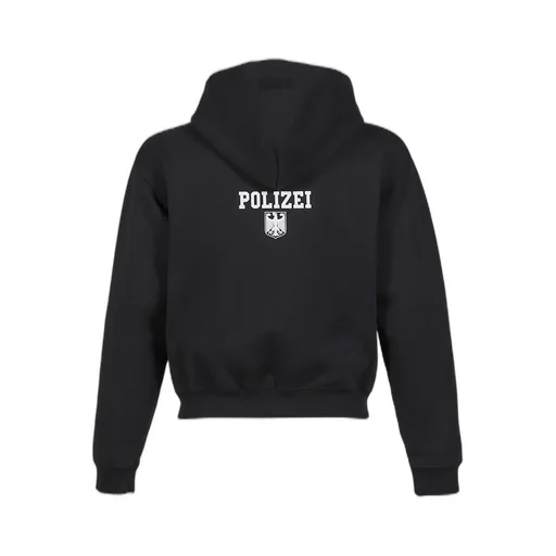 Polizei Fitted Zip-Up Hoodie / Blk