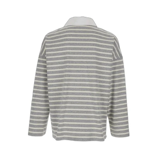 Jordanluca Striped Long-Sleeve Polo Shirt