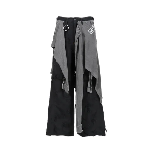 Twist Buggy Jean Boro Crust With Wrapped / Blk