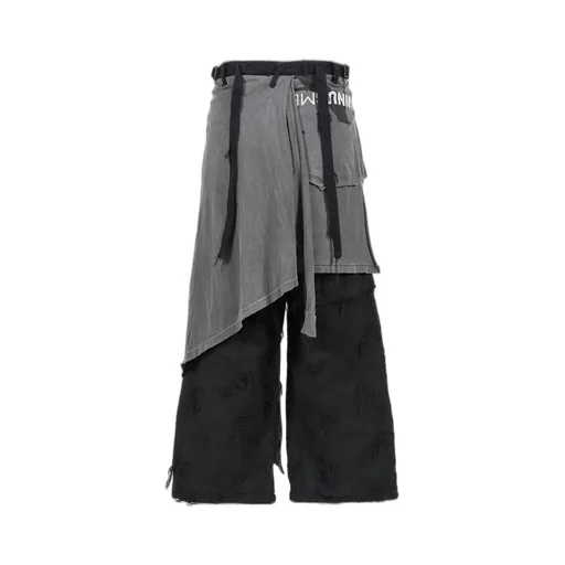 Twist Buggy Jean Boro Crust With Wrapped / Blk