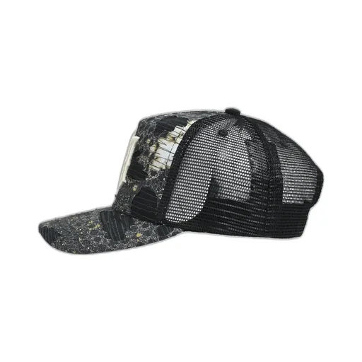 Bandana Repair Trucker Hat / Blk