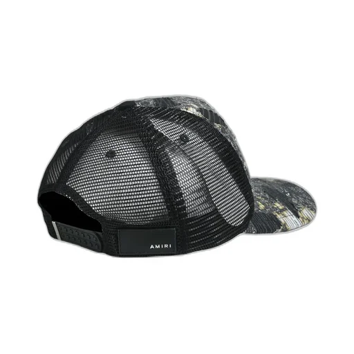 Bandana Repair Trucker Hat / Blk