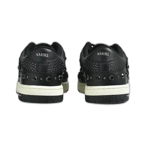 Crystal Studded Skel Top Low / Blk