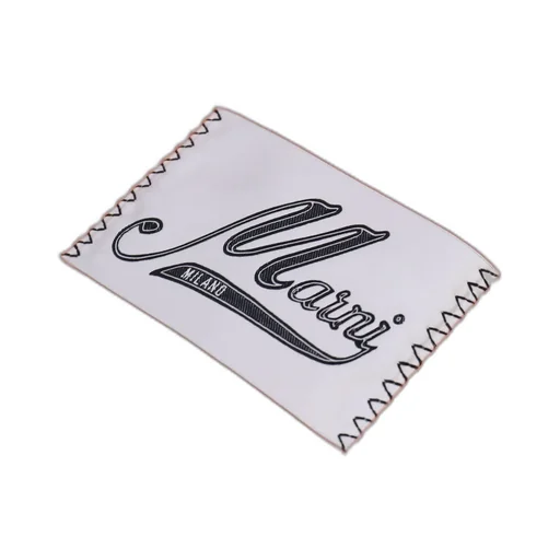 Marni Logo Patch Fringed Scarf