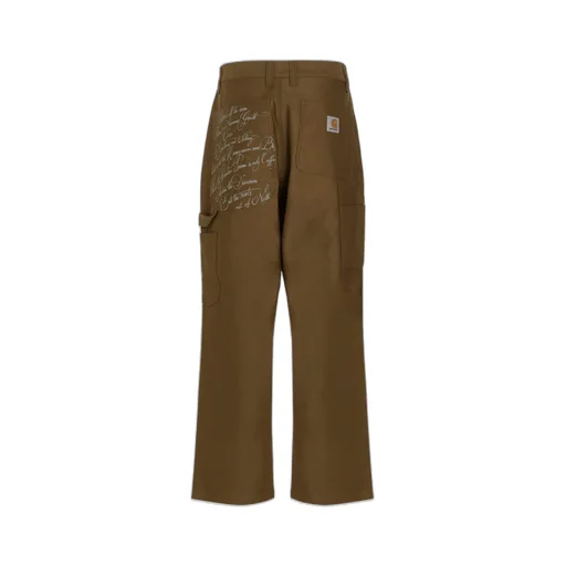 Junya Watanabe Logo Patch Wide Leg Trousers