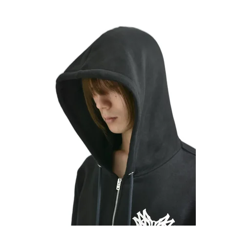 Ma Quad Zip Up Hoodie / Black