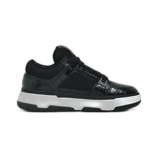 Croc Debossed Ma-1 / Black
