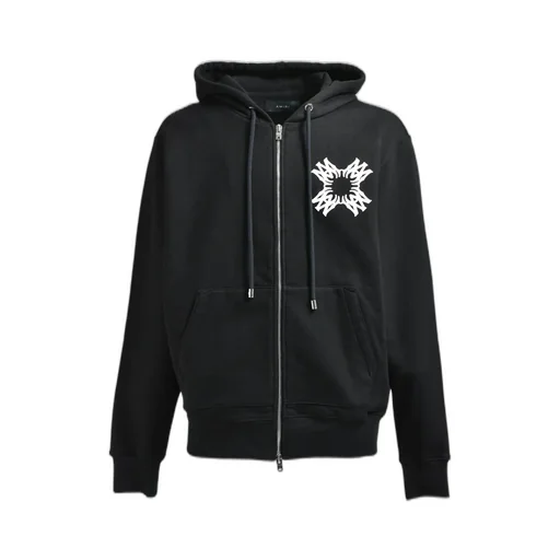 Ma Quad Zip Up Hoodie / Black