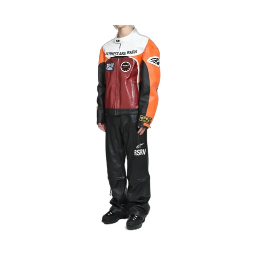 Race Craft Leather Jacket / Org