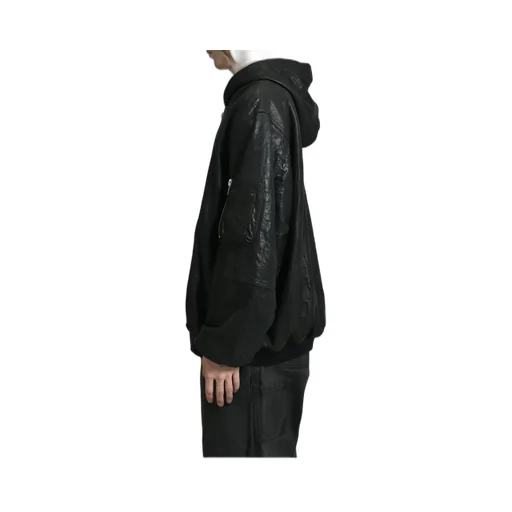 Leather Bomber / Black