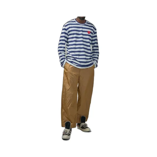 Junya Watanabe Man Crinkle Effect Twill Pants