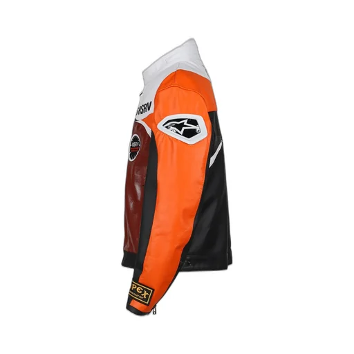 Race Craft Leather Jacket / Org